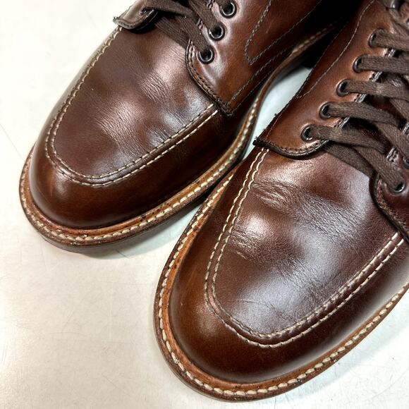 VERY GOOD Alden Indy 403 Mocc Toe Boot (Brown Chromexcel) Made in USA Men's 8 - Picture 7 of 12